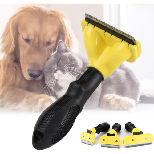 Hair Trimmer Comb for Cats Dogs Pet Brush Pet Hair Remover Brush Grooming Comb Tickle Fur Cleaning Brush S/M/L