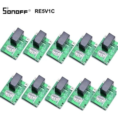 SONOFF RE5V1C Relay Module 5V WiFi Smart DIY Switch Dry Output Inching/Selflock Working Modes APP/Voice/LAN Control Automation