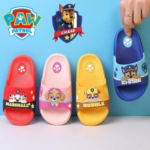 Paw Patrol Marshall Dogs Kids Slippers for Boys Girls New Summer Beach Shoes Waterproof Antiskid Bathroom Kids Slippers Soft