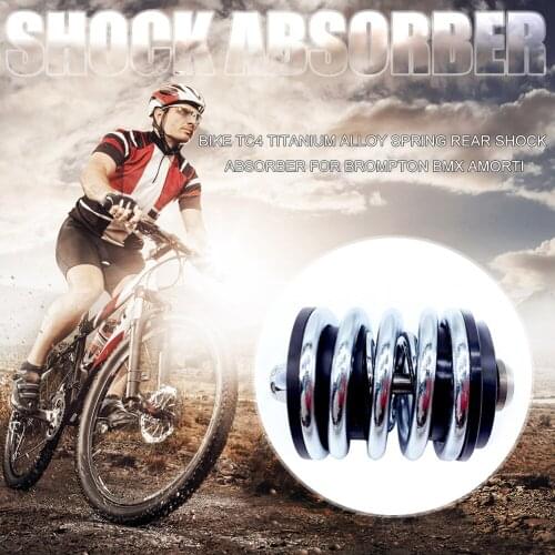 Spring Rear Shock Absorber Portable Dustproof Cycling Parts Bike Titanium Alloy Biking for Brompton Amortizer Bicycle