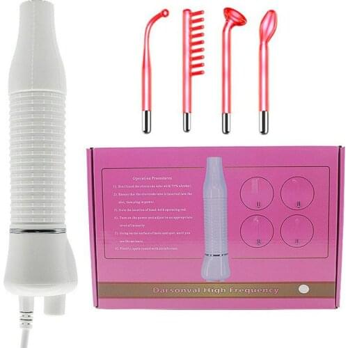 High Frequency Facial Machine Neon Argon Fusion Wands Remove Wrinkle Facial Massager Darsonval For Hair