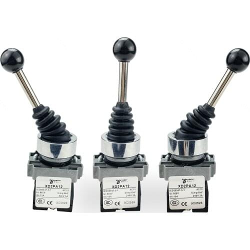 XD2PA12CR 2Positions Latching Maintained Wobble Stick Joystick Switch Two direction lock switch master switch rocker switch
