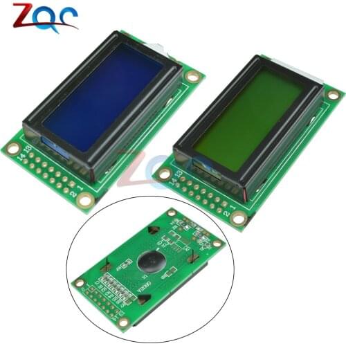 0802 LCD Module 8 x 2 Character Display Screen 0802LCD Module 3.3V / 5V LED LCD Backlight for arduino Diy Kit Blue/Yellow