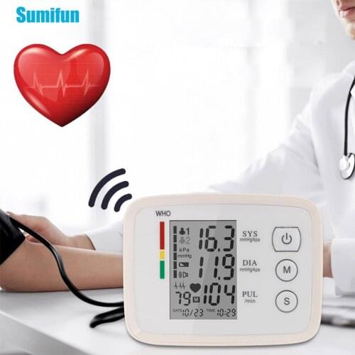 1 Set Medical Automatic Digital LCD Wrist Blood Pressure Monitor Portable Voice Version Sphygmomanometer Physical Health Device