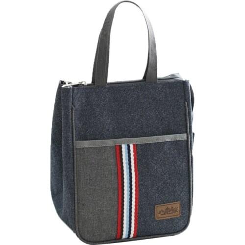 1pcs Multifunctional And Large Capacity Oxford Cloth Shoulder Lunch Bag For Insulation Portable Lunch Bag With Handle Simple