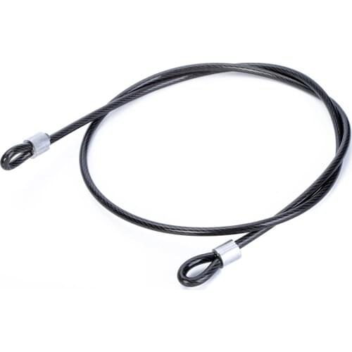 1Pcs Bike Bicycle Cable Lock 100cm x 3mm Double Loop Bike Bicycle Security Cable Lock Steel Strap U-Lock