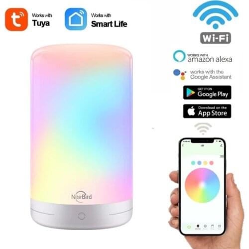 10W NiteBird TUYA Smart Table Lamp LED Night Lamp EU Touch Sensor Dimmable Light Bedside Lamp Work With Alexa Google Home
