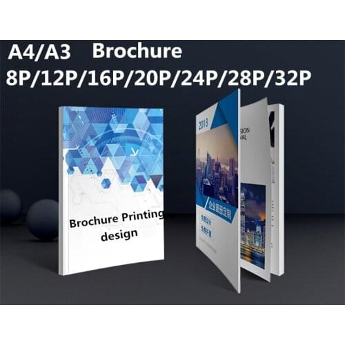 200PCS/LOT Printing Fold Brochure Product Card Flyer Wedding Album Personality Made