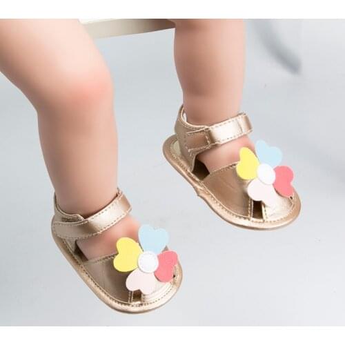 2020 The New Colored flowers Baby Shoes Soft Sole Baby Casual Girl sandals Shoes