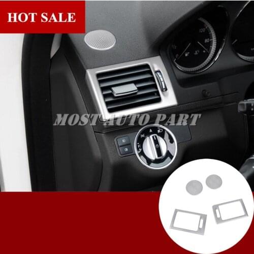 Inner Dashboard Air Vent Outlet Trim Cover 4pcs For Benz C Class W204 S204 2008-2010 Car accesories interior Car decoration