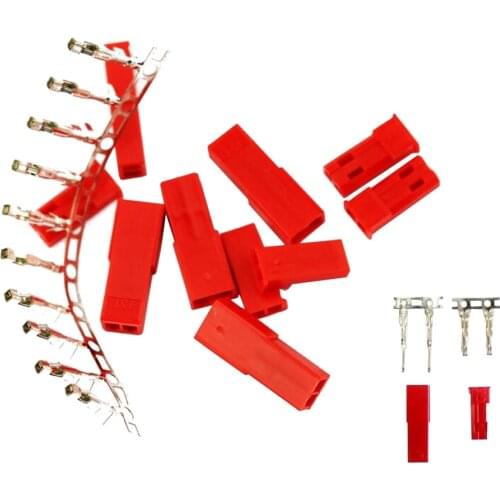 50sets/lot JST Connector Plug Jack 2-Pin Female Male For Rc Battery Connector Car Auto Motorcycle Ship Electrical Spare