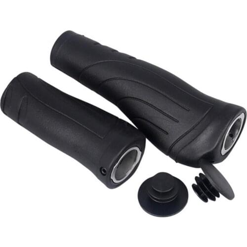 80%HOT 1 Pair Non-slip Bicycle Hand Rest Bar End Lock Swivel Handle Grip Bike Accessory
