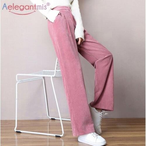 Женские вельветовые брюки Aelegantmis China At AliExpress
