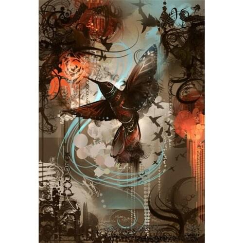 Diy Diamond painting cross stitch kit Diamond Embroidery bird picture 3D square Diamond mosaic pasted full rhinestone A6522R