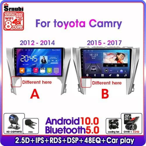10" Android 9.0 Car Radio Multimedia T3L For Toyota Camry 2012-2017 2din Navigation GPS Player DSP Floating window 48EQ 4G+WIFI