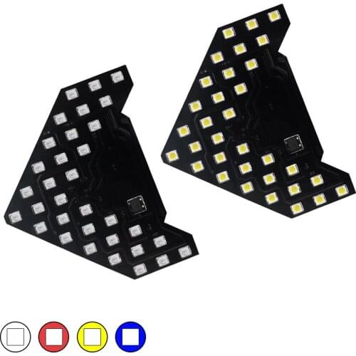 2x Car Rear View Mirror Hidden LED Turn Signal Lamp Arrow Led Light Strip For Car Auto Assist Decoration Turn Signal Bulb Yellow