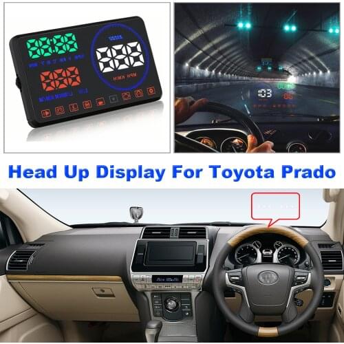 Car Accessories For Toyota Prado 120/150 2003-2018 2019 2020 Auto Electronic Head Up Display HUD OBD/OBD2 Film Plug & Play