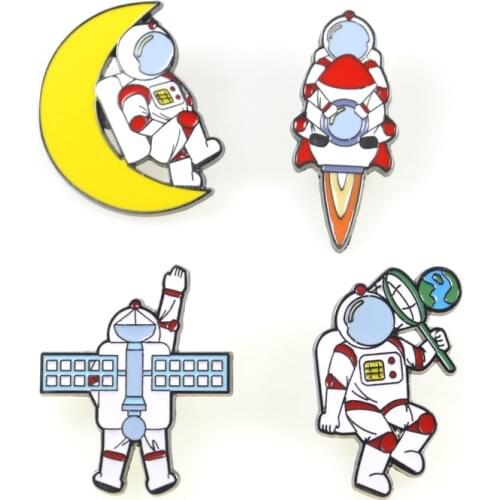 The astronauts Pin zinc alloy fashion Lapel Pin Button pocket badge accessories