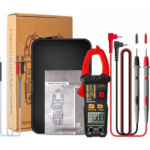 ST194 ST193 6000 Counts Digital multimeter Clamp Meter AC/DC Voltmeter Amp Meter True RMS Current Tester NCV Universal Meter