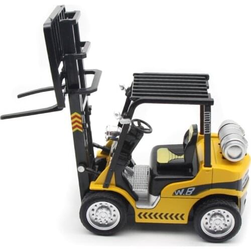 77HD Childrens Alloy Forklift Toy Car Simulation Alloy Engineering Vehicle Model Forklift Toy 1:24 Forklift Car Model