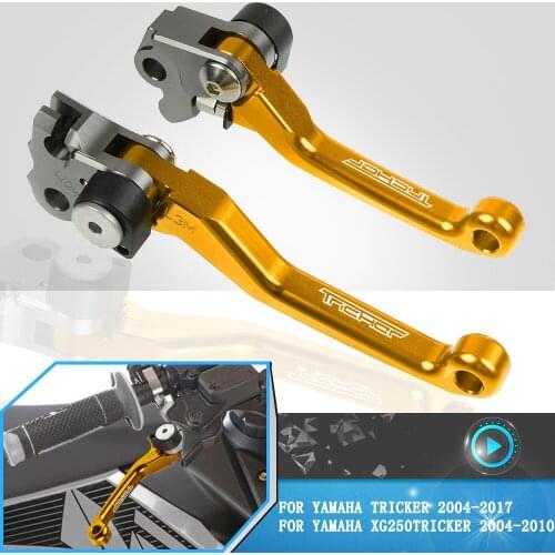 For Yamaha TRICKER 2004-2014 2015 2016 2017 Motorcycle DirtBike Lever Motocross Pivot Brake Clutch Levers XG250TRICKER 2004-2010