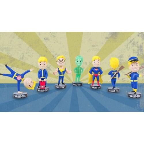 Fallout Bobblehead Cute Vault Boy Full Set Figure Toys