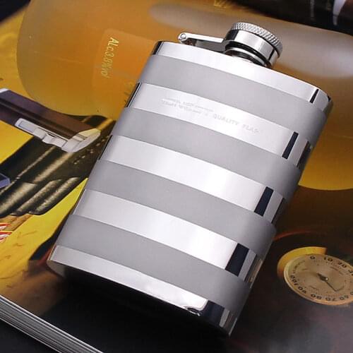 304 stainless steel hip flask 4 oz bottle flagon carry small portable outdoor flagon