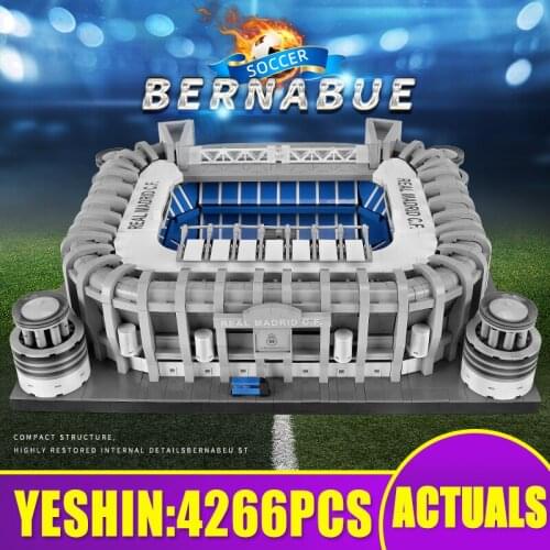 MOULD KING 22026 Streetview Building Blocks The Bernabue Football Field Model Assembly Bricks Toys Kids Christmas Birthday Gifts