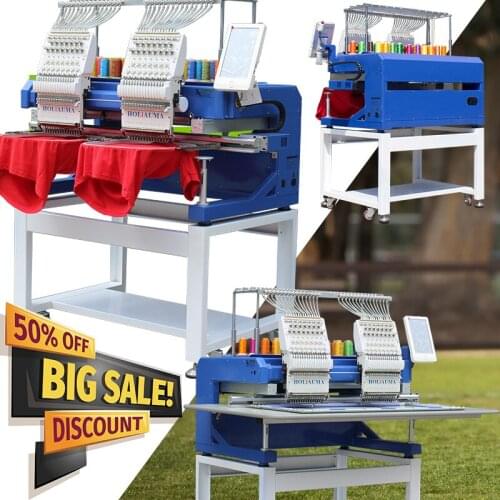 HOLiAUMA automatic hig speed 15 needles computer embroidery machine similar to yuemei embroidery machine 2 head