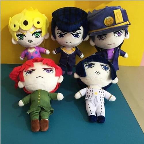 20cm New JoJos Bizarre Adventure Plush Toys Giorno Narancia Mista Buccellati Abbacchio Fugo stuffed Dolls For Kid Gift