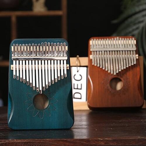 Kalimba 17 Keys Thumb Piano Mahogany Body Wood Mbira Musical African High Quality Solid Kalimbas For Kids Adults Professionals