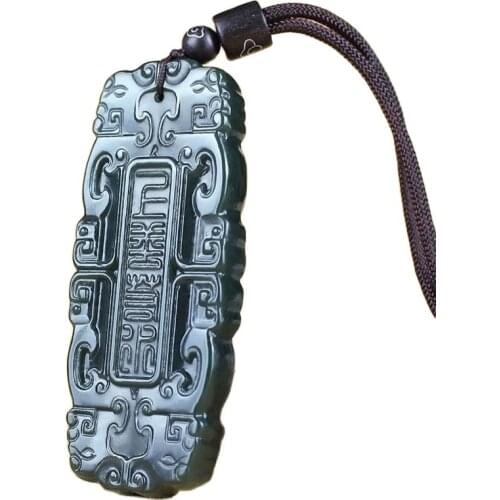 Xinjiang Hetian Jade Pendant Green Jade Pendant