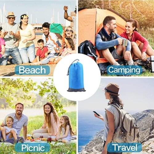 1Set Folding Outdoor Beach Mat Camping Mat Large Waterproof Picnic Mat Floor With Blanket Tent Spikes Ground Supplies Outdo Q1R7