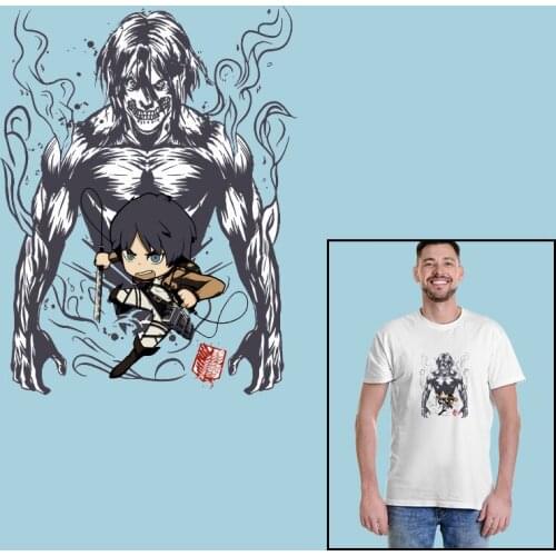 Muscle men iron men Heat-sensitive patches Thermal transfer printing On Clothes Applique Decor Applique on Clothes