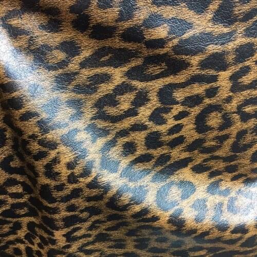 Soft Leopard Printed PU Garment leather material
