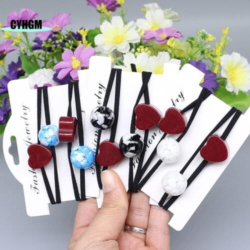 New Fashion korean amber Hair rope Accessories for Women hair ties elastic hair bands for hair Girls Hair Band A03-4