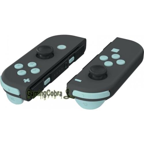 EXtremeRate Light Cyan ABXY Direction Keys SR SL L R ZR ZL Trigger Full Set Buttons with Tools for NS Switch JoyCon