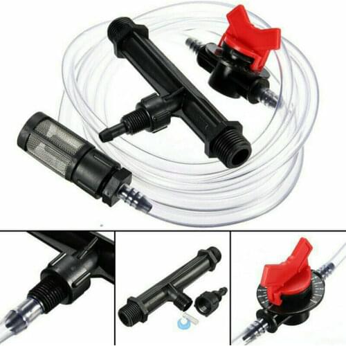 3/4" Garden Irrigation Device Venturi Fertilizer Injector Switch Water Tube Set Filter For Liquid Fertilizer Injection Garden