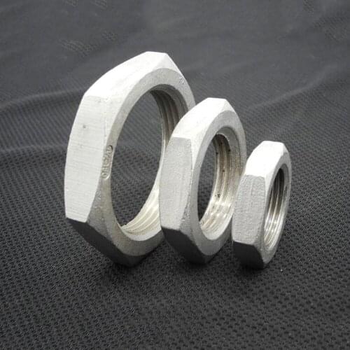 1/8" 1/4" 3/8" 1/2" 3/4" 1" 1-1/4" 1-1/2" 2" BSP Female Hex Nut 304 Stainless Steel Pipe Fitting Water Gas Oil