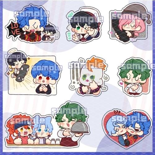 SK∞ SK8 the Infinity Joe Reki Langa Cherry blossom Miya Figure Badge Round Brooch Pin Gifts Kids Collection Toy n7322