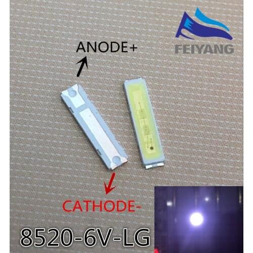 500pcs FOR LG SMD 8520 LED 50pcs/LOT Innotek LED LED Backlight 8520 6V Cool white TV Application