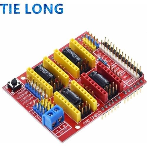 TIELONG New cnc shield v3 engraving machine / 3D Printer / A4988 driver expansion board for Arduino