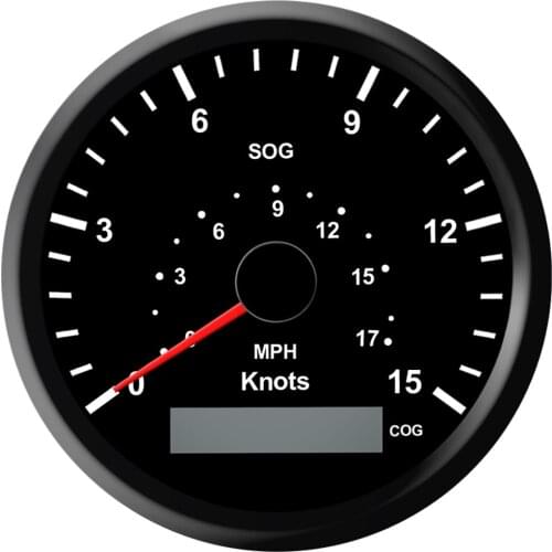85mm Universal Speed Gauge GPS Speedometer Odometer for Car truck Boat Motor Yamaha Backlight 15knots 17MPH 12V 24V