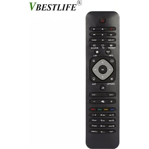 Universal Smart IR Remote Control for Philips LCD/LED 3D Smart TV Television Controller Black Smart Home Controle Remoto