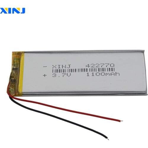 XINJ 3.7V 1100mAh Lithium Polymer Battery Accumulator Li ion li-po cell For Phone E-book Driving recorder DIY Tablet PC 422770
