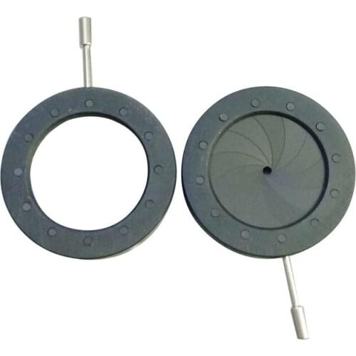 1pc 1-20mm Digital Camera Microscope Concentrator Adjustable Iris Diaphragm Aperture Condenser 12pcs Leaves