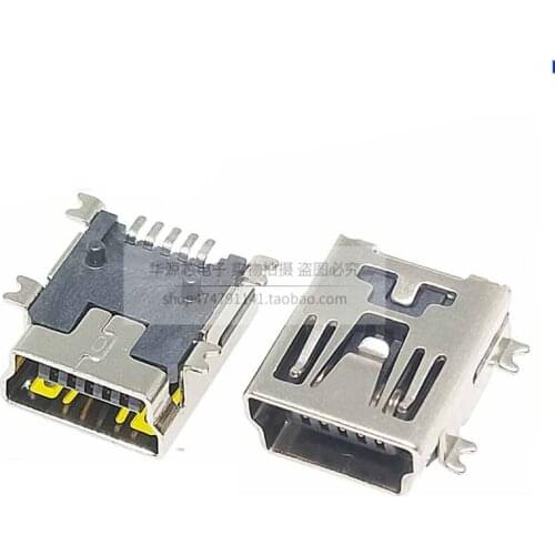 10PCS Mini USB SMD 5 Pin Female Mini B Socket Connector Plug