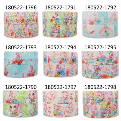 10yards - different size -Japanese style girl ribbon -lovely/pretty/Cute/Beautiful girl printed grosgrain ribbon/satin ribbon