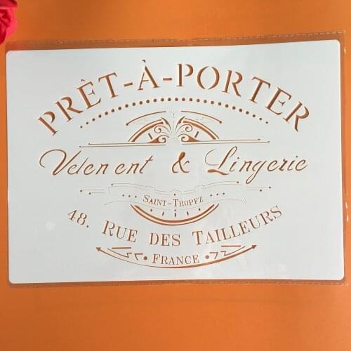 A4 29 * 21cm DIY Stencils Wall Painting Scrapbook Coloring Embossing Album Decorative Paper Card Template,wall stencil