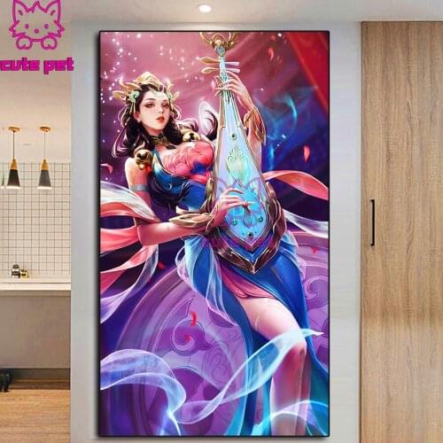 Diamond embroidery Game beauties diamond painting cross stitch 5d full square drill rhinestone Fantasy woman puzzle decor large